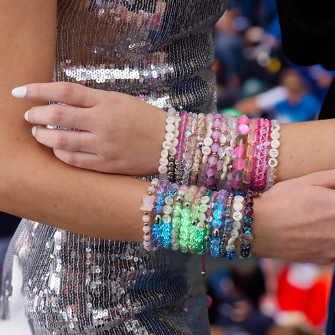 Lila Glitzer | Traumlandschaft Opal Armband